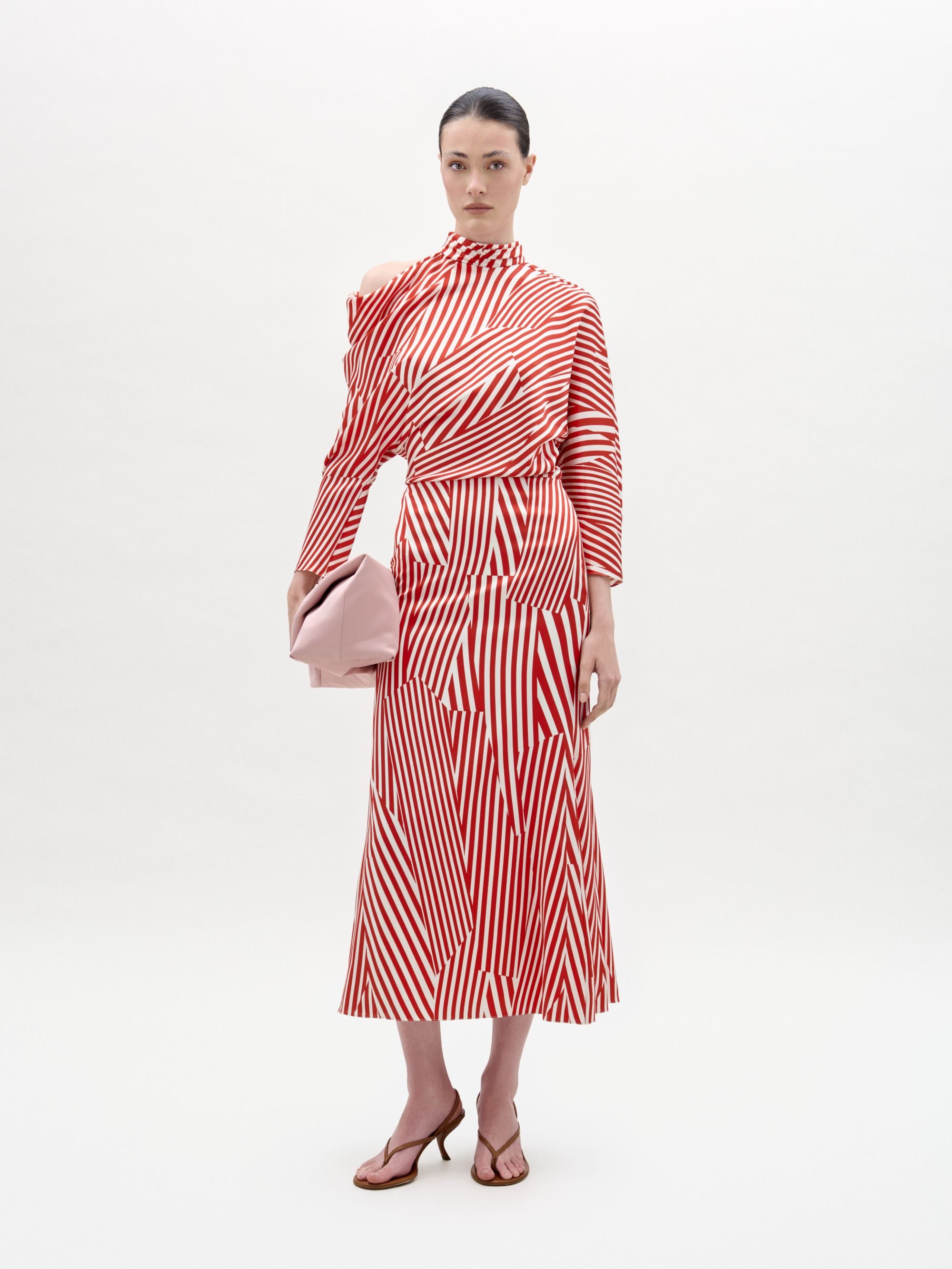 Lisa Dress ULTI DIRECTIONAL REDTRIPES 2026