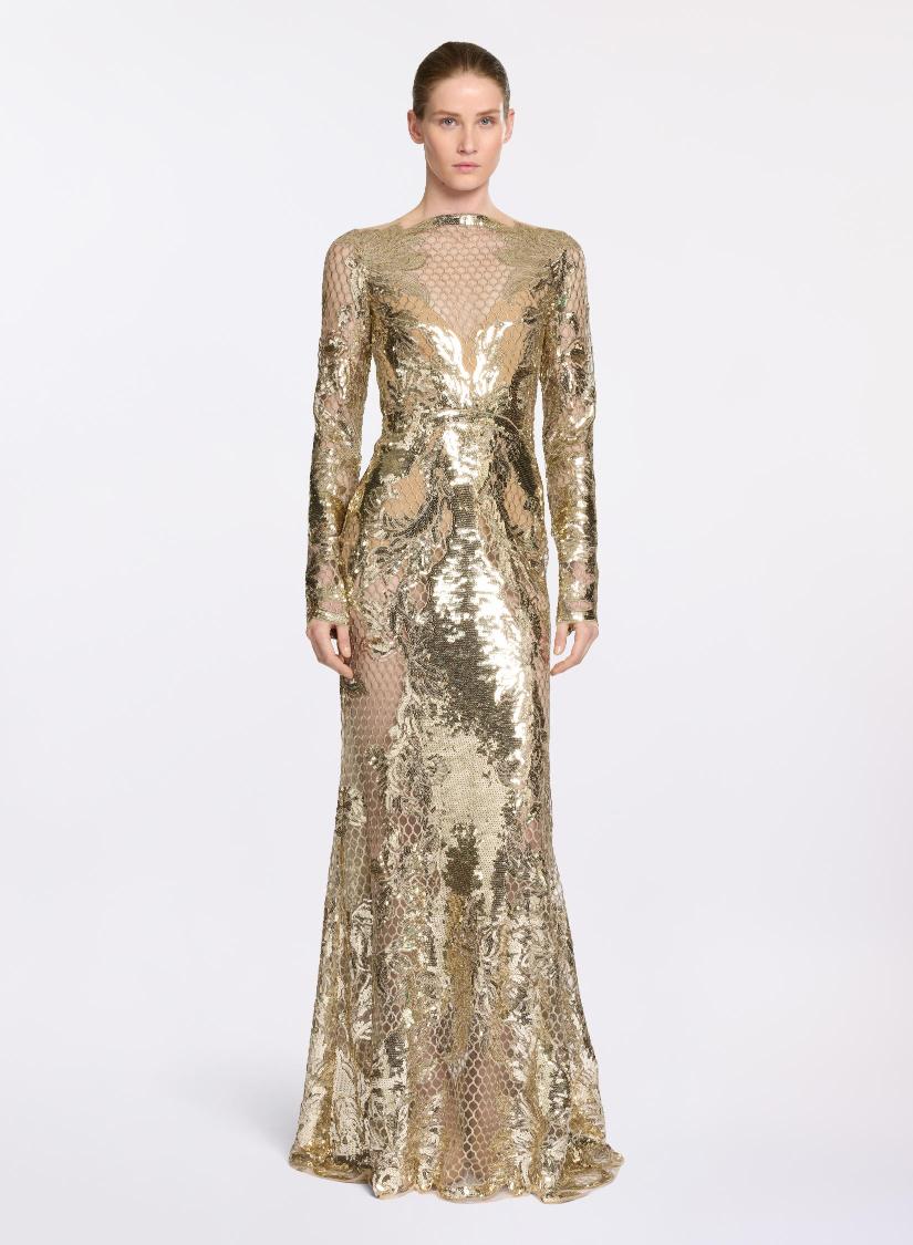 Elie Saab Embroidered sequined tulle gown Elie Saab Embroidered sequined tulle gown