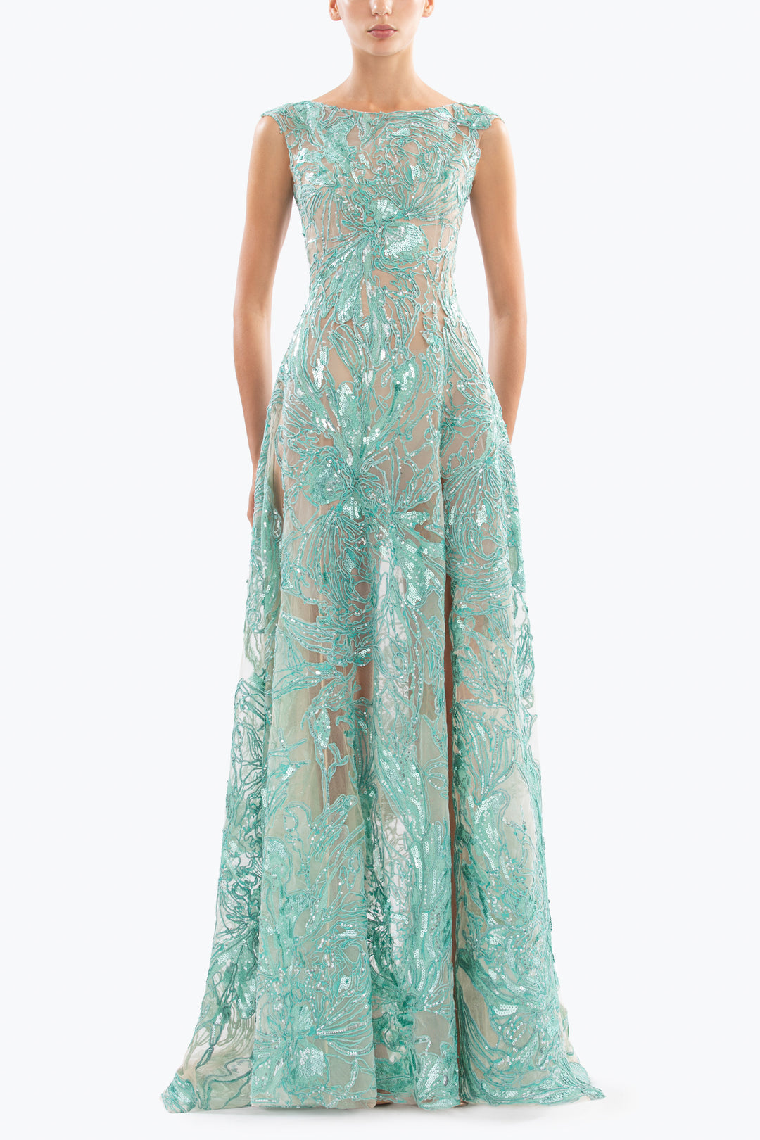 SAIID KOBEISY - Embroidered Long Dress